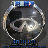 Infiniti Floating Center Caps Chrome Bezel Big XL Caps 4 QTY