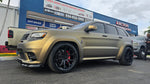 22 Inch 22x10.5 Stance SF-10 Wheels Gloss Black Rims BP:5x120 Tire:275/40ZR18 Jeep Trackhawk