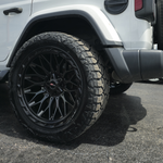 22" Vortek VRP-503 Gloss Black Wheels RIMS 22x10 Wheels BP:5x127 Jeep Wrangler 33x12.50R22 Venom Power Tires