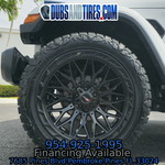 22" Vortek VRP-503 Gloss Black Wheels RIMS 22x10 Wheels BP:5x127 Jeep Wrangler 33x12.50R22 Venom Power Tires