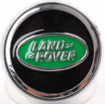 Land Rover Floating Center Cap Black & Green 62MM FCC079
