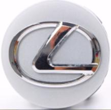 Lexus Floating Center Caps Silver & Chrome 62mm