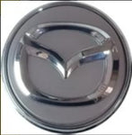 Mazda Floating Center Caps Silver & Chrome 56mm