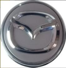 Mazda Floating Center Caps Silver & Chrome 56mm