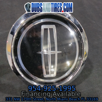 Lincoln New School Floating Center Caps New Logo Chrome Bezel Big XL Caps QTY 4