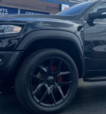 24" Ram Replica Gloss Black Wheels 6x139.7 24x10 RIMS Ram TRX BP: 6x139.7 Yokohama 325/45R24