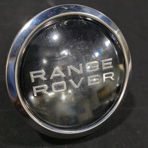 Range Rover Floating Center Caps New Logo Chrome Bezel Big XL Caps 4 QTY