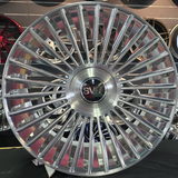 26 Inch Savini SV1 sv1x02 Brushed High Polish Wheels 26x10 Rims 6x139.7 Rolls Royce