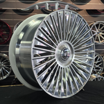 24 Inch Savini SV1 sv102 Brushed High Polish Wheels 24x9 Rims 5x112 Mercedes BMW Maybach