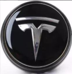 Tesla Floating Center Caps Gray Chrome 5 Leg