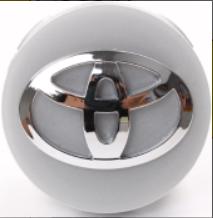 Toyota Floating Center Cap Silver & Chrome 2 1/2" (62mm) — QTY 4