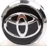 Toyota Floating Center Cap Black & Chrome 62mm