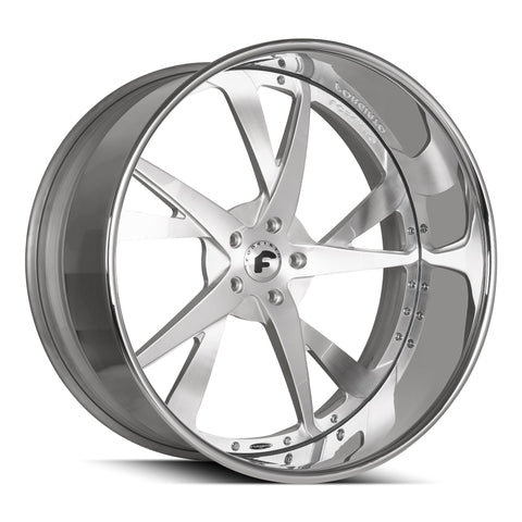 26x9 & 26x12 Forgiato S221 Brushed Face Chrome Lip Wheels BP: 5x120.7 ET Custom Rims & Tires