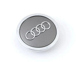 Audi Floating Center Caps Gray Chrome 69 60 2 3/8" (61mm) — QTY 4