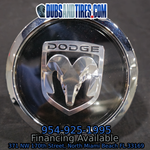 Dodge Ram Floating Center Caps New Logo Chrome Bezel Big XL Caps QTY 4