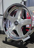 26" Staggered Brushed & Polished Lip Replica Impala SS Wheels Staggered 5x127 2pc Wheels Rims 95 96 22 26 Chevy