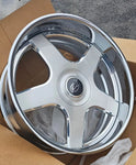 26" Staggered Brushed & Polished Lip Replica Impala SS Wheels Staggered 5x127 2pc Wheels Rims 95 96 22 26 Chevy