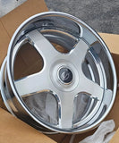 26" Staggered Brushed & Polished Lip Replica Impala SS Wheels Staggered 5x127 2pc Wheels Rims 95 96 22 26 Chevy