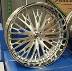 28" FORGIATO CRAVATTA RIMS 28x10 Brushed Chrome WHEELS 6x139.7 2021 ESCALADE DENALI TAHOE QX80 CYBERTRUCK