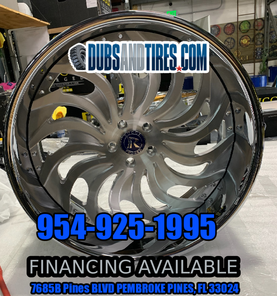 24 Rucci Bando Wheels Chrome RIMS Staggered 24x9.5(Front) 24x10(Rear) –  DUBSandTIRES-Pines