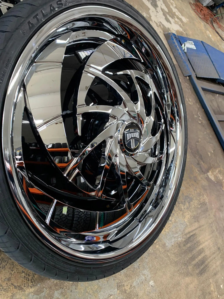 Dubbs Rims 24 INCH 24X9 Dub Choppaz RIMS AND TIRES PACKAGE BP:5x120 275/25ZR24 Cu ...
