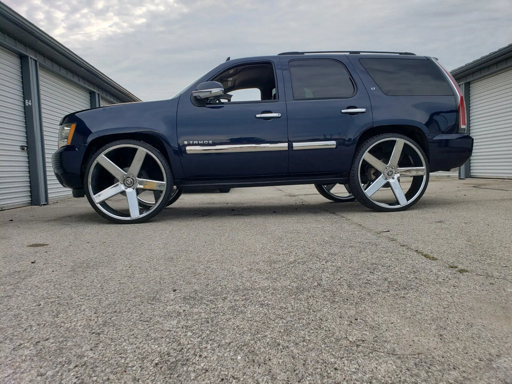 26 Inch 26x10 Dub Rims Baller Wheels BP: 5x127 Tires: 275/25ZR26 1973 ...