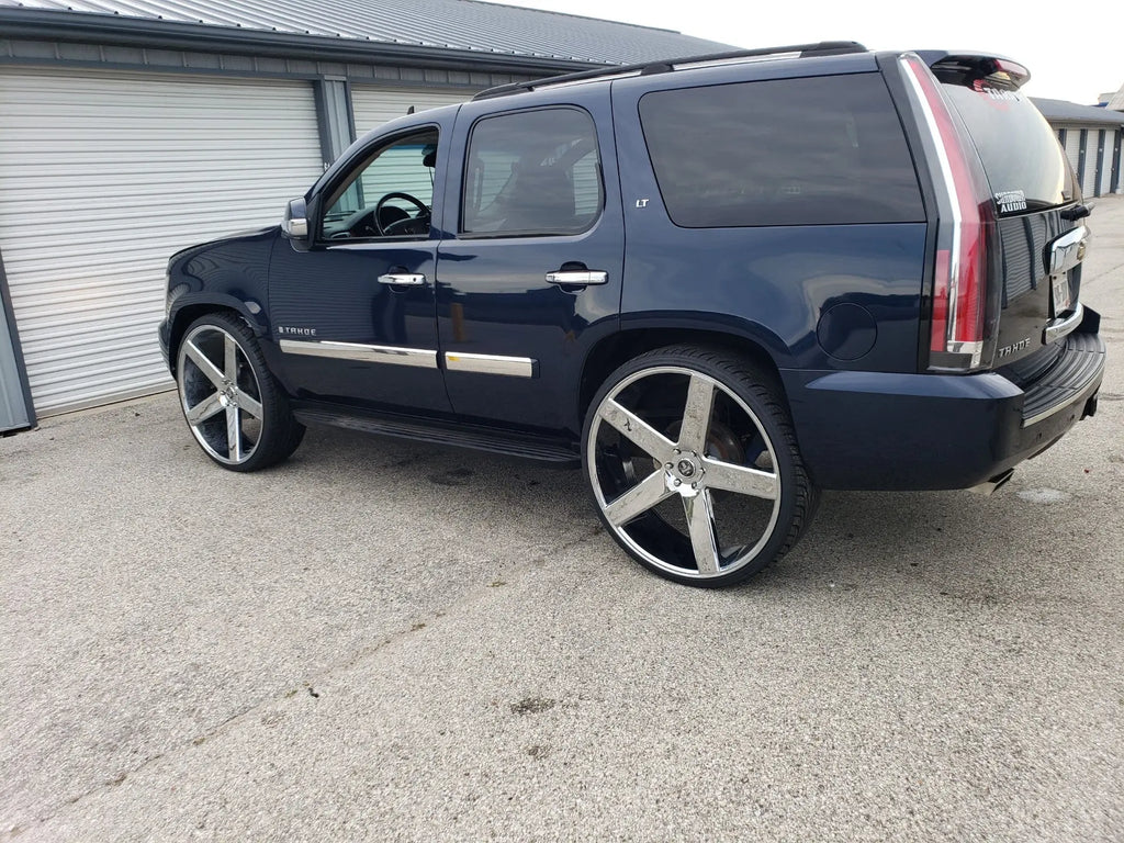 26 Inch 26x10 Dub Rims Baller Wheels BP: 5x127 Tires: 275/25ZR26 1973 ...