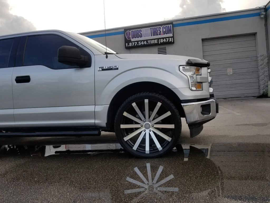 24 INCH 24X10 Velocity VW12 RIM AND TIRE 305/35R24 PACKAGE BP:6X135 20 ...