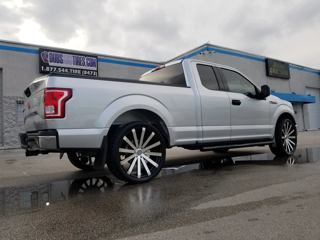 24 INCH 24X10 Velocity VW12 RIM AND TIRE 305/35R24 PACKAGE BP:6X135 20 ...