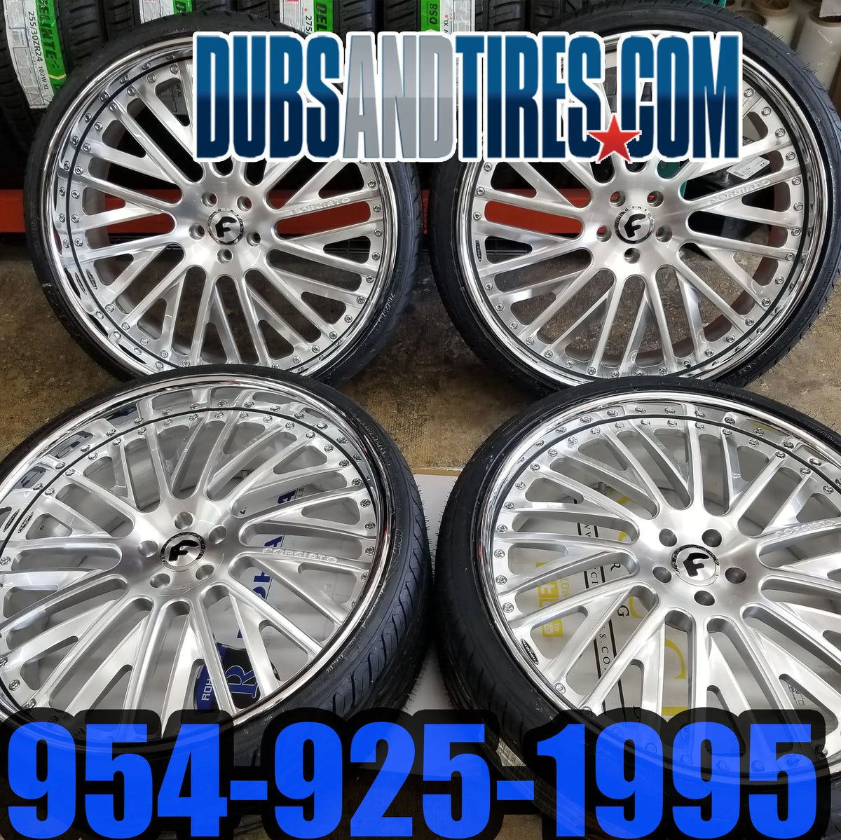 24 INCH 24X9 Forgiato RIMS Provette WHEELS BP:5X112 TIRES: 255/30ZR24 ...