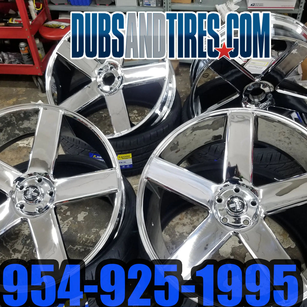 26 Inch 26x10 Dub Rims Baller Wheels BP: 5x127 Tires: 275/25ZR26 1973 ...