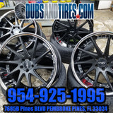 22 Inch 22x9 Azad AZ23 Black RIMS NEW WHEELS BP: 5x114.3 Tires: 295/30ZR22 FINACING AVIL