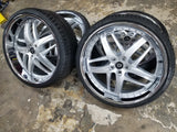 24 Inch Staggered Lexani Solar RIM &TIRE Packager BP:5X120.7 245/30ZR24 1997 Chevy Monte Carlo FINACING AVIL