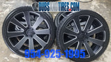 24 INCH 24X10 DUB S187 8 ball RIMS AND TIRES PACKAGE NEW WHEELS Cadillac Escalade FINACING AVIL