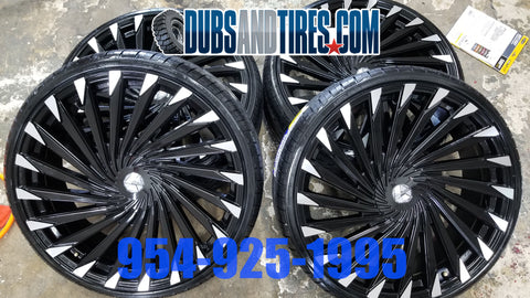 20x8.5 Azara 501 RIMS AND TIRES PACKAGE NEW WHEELS CADILLAC Deville FINACING AVIL
