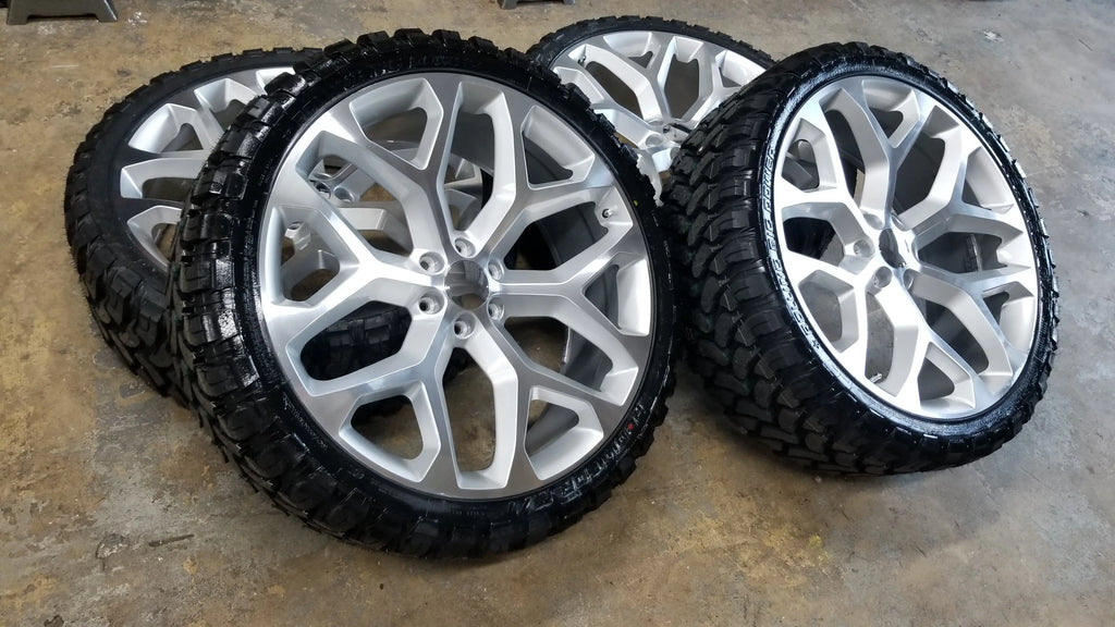Tires For 26 Inch Rims 26 INCH 26x10 Snowflake RIMS AND TIRES 35x13.50R26 BP: 6x139.7 2005 Ch ...
