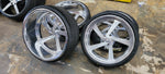 22 INCH Intro Twisted RIMS AND TIRES PACKAGE NEW WHEELS Chevy Impala, CADILLAC, LEXUS AND MORE FINACING AVIL