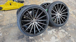 20" Inch Vossen VFS-2 Custom Painted Dark Tint Face w/ Black Barrel Rim & Tire Packages