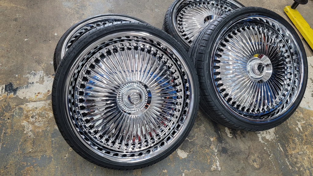 24 Inch 24x9 Dub Rims BP: 5x114.3 Bellagio Wheels Tires: 245/30ZR24 20 ...