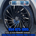 24" INCH RIMS Xcess X02 BLACK WHEELS BP: 5x112 TIRES: 275/35ZR24 2018 Volkwagen  FINACING AVIL