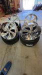 26 Inch rims 26x10 Intro EZ Brushed Polished BP: 6x139.7 Chevy Suburban FINACING AVIL