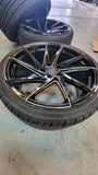 20 Inch Ravetti M10 RIMS AND TIRES PACKAGE NEW WHEELS Lexus, Bentley, BMW, Tesla AND MORE FINACING AVIL