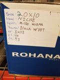 20 Inch 20x10 Niche Verona Rims DR19 Wheels SET OF 4 BP:5X115 ET:40 BLACK DDT