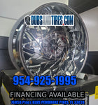 26 Inch Dub Dazr Brushed Face Chrome Lip Wheels 22 Staggered Custom Rims Old School BP: 5x120.65 / 5x127