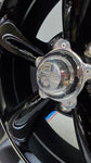 22" Inch American Racing VN315 Torq Thrust Gloss Black Machine Lip Wheels 22x9.5 & 22x11 Rims With BP: 5x127 5x5 Oldschool