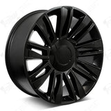 24 Inch 24x10 Diamond Rims F006 Black Wheels BP: 6x139.7 Tires 305/35R24 Cadillac Escalade FINACING AVIL
