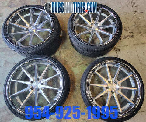 22 Inch 22x9 Ferrada RIMS AND TIRES FR4 PACKAGE NEW WHEELS Lexus, Bentley, BMW AND MORE FINACING AVIL