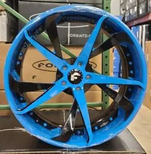 Blue Forgiato Rims 21/22