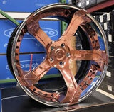 21/22" FORGIATO S2.19 Wheels Rose Gold RIMS Staggered 21x9(Front) 22x12(Rear) CORVETTE C8