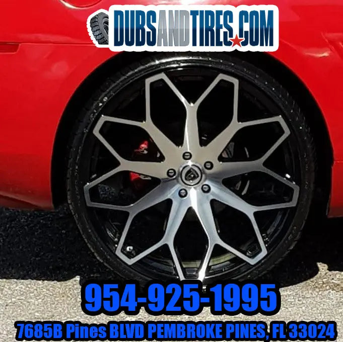B28 Rims 24 Inch Rims 24x9 Borghini B28 Black Machine Wheel BP: 5x120 Tires ...